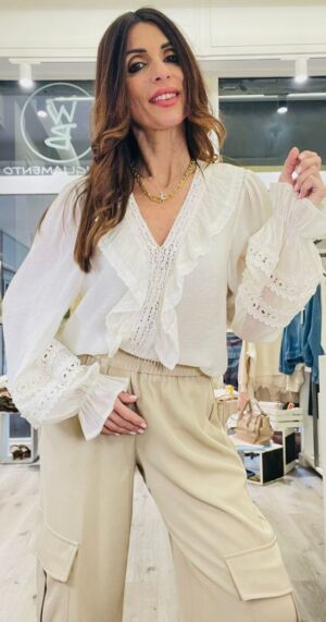 YUO DECIDE BLUSA MUSSOLA RICAMI