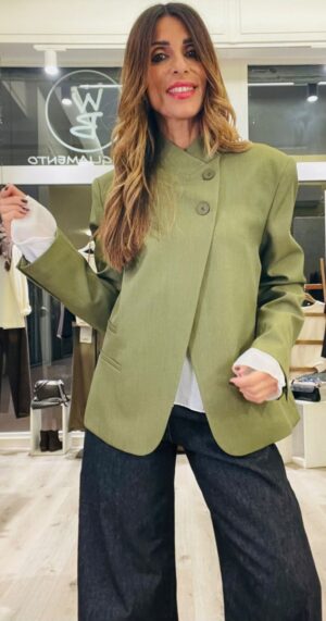 HAVEONE GIACCA COREANA - Verde militare, S
