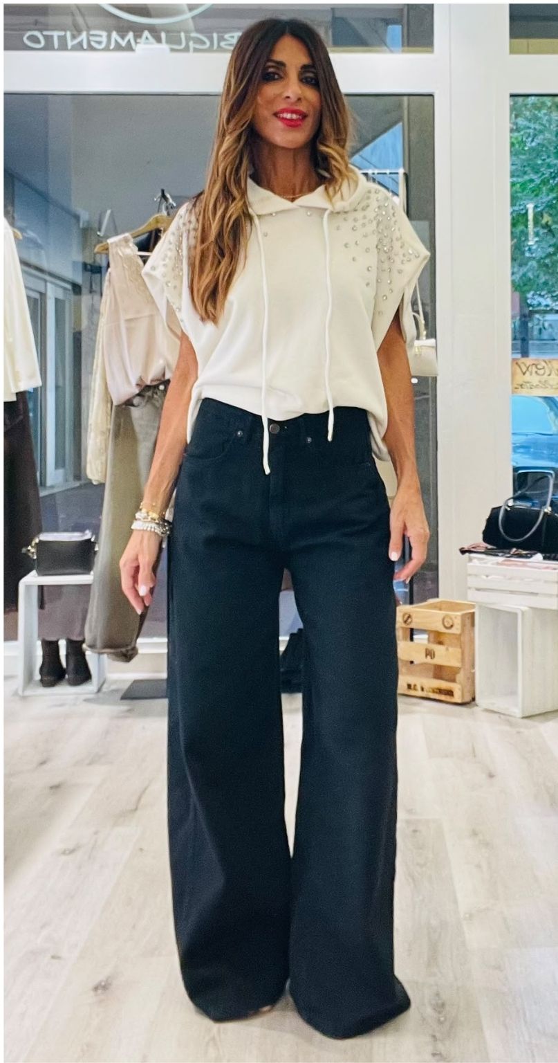 TENSIONE IN JEANS GIUSI BLACK - immagine 5