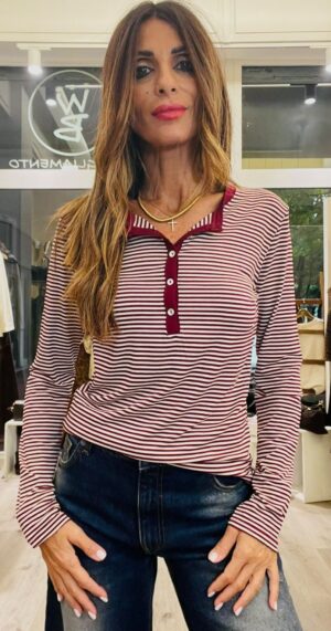 SUSY MIX MAGLIA SERAFINO RIGATA