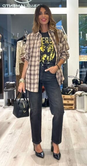 HAVEONE JEANS LOUIS DENIM NERO