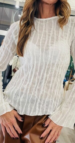 TENSIONE IN BLUSA GOFFRATA