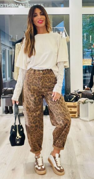 SUSY MIX PANTALONE MACULATO DRILL