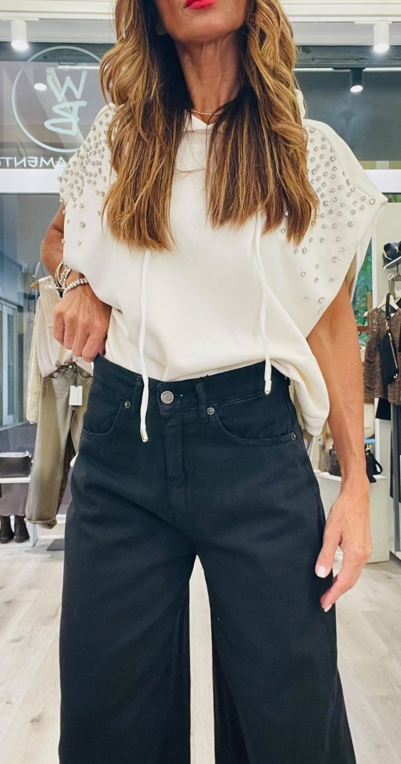 TENSIONE IN JEANS GIUSI BLACK - immagine 6