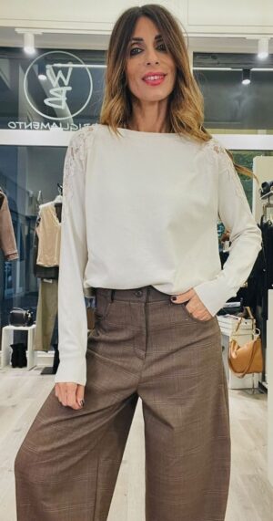 SUSY MIX MAGLIA PIZZO SPALLE